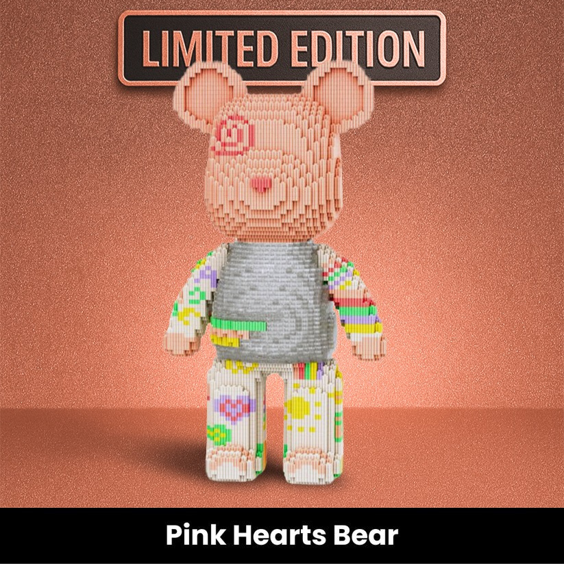Pink Hearts Bear
